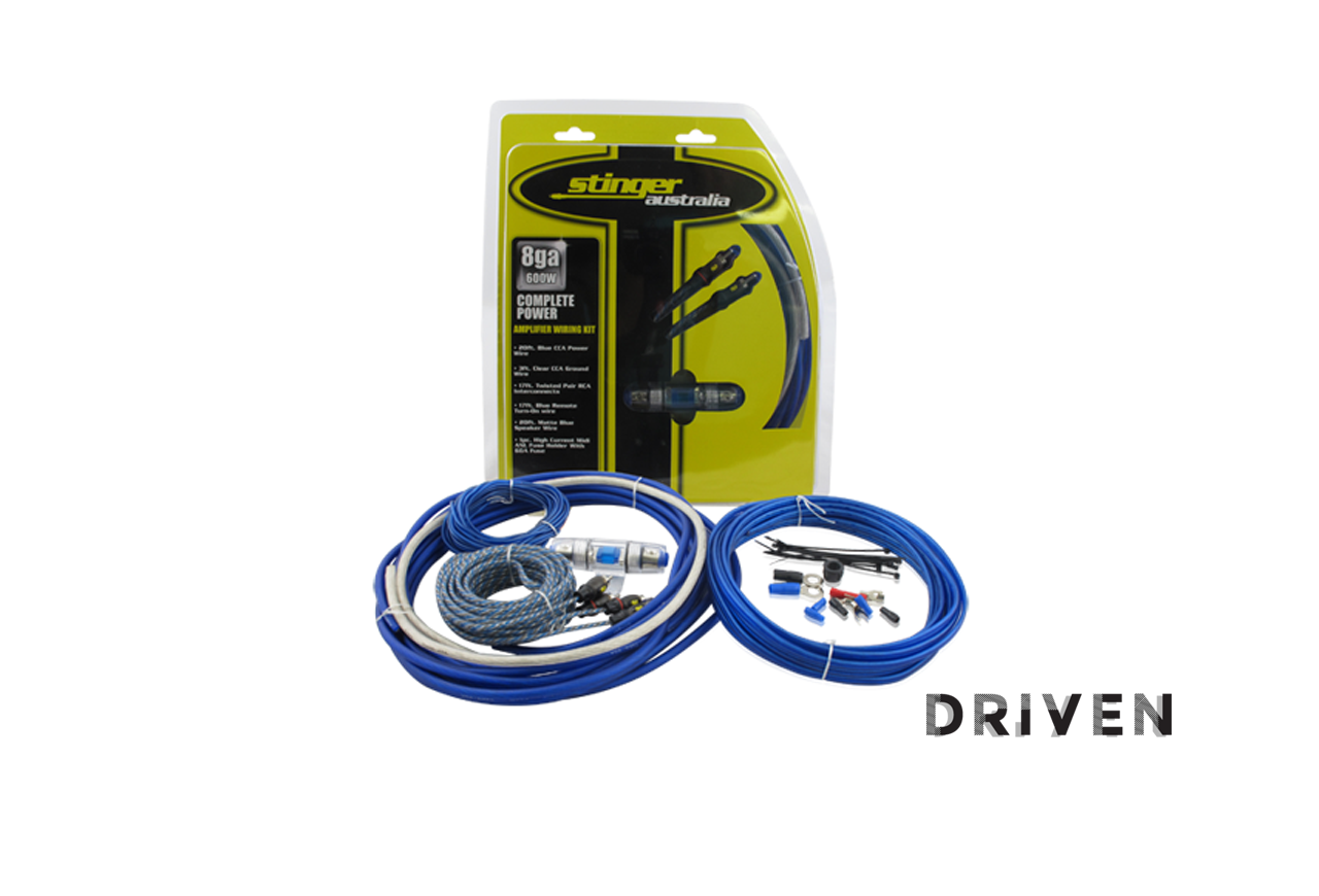 Stinger 8GA 2Channel/Mono Amplifier Wiring Kit (STK8) Driven Sound Vision Technology
