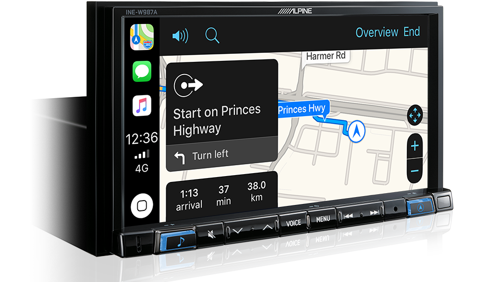 INE-W710D smartphone navigation