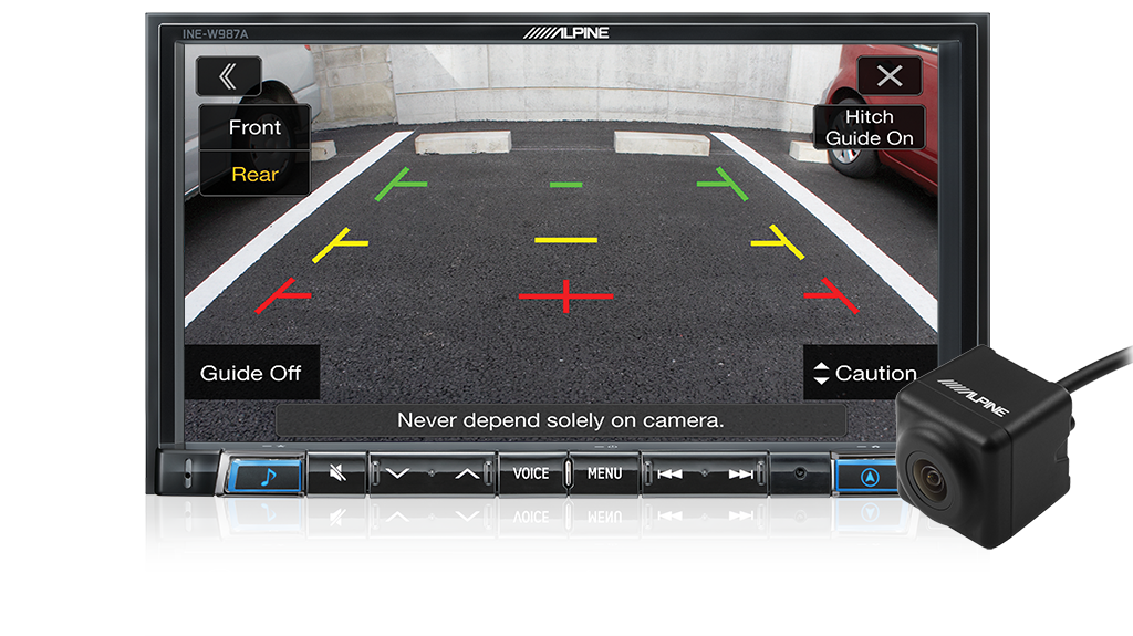 INE-W710D reverse camera input