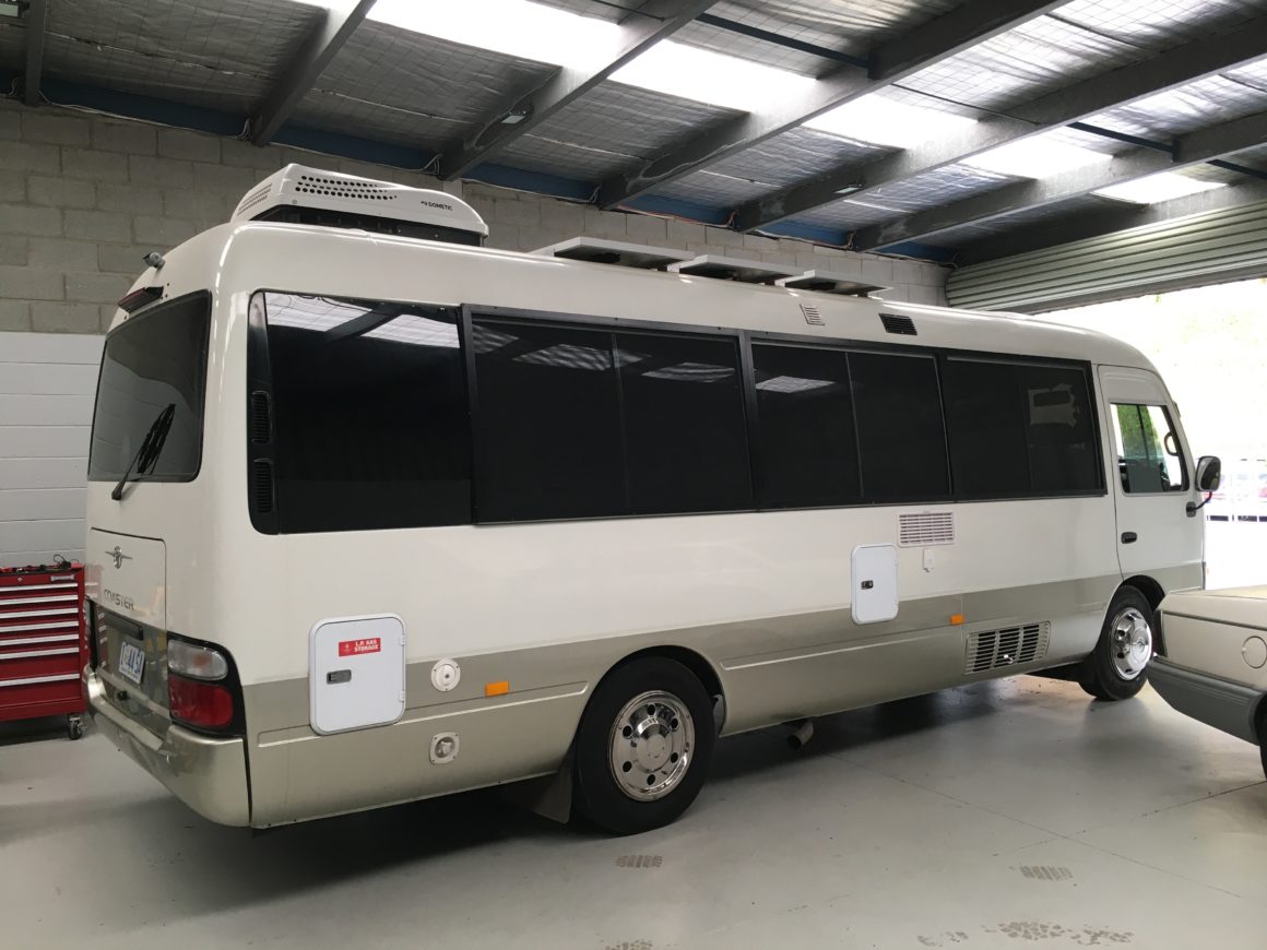 toyota coaster campervan