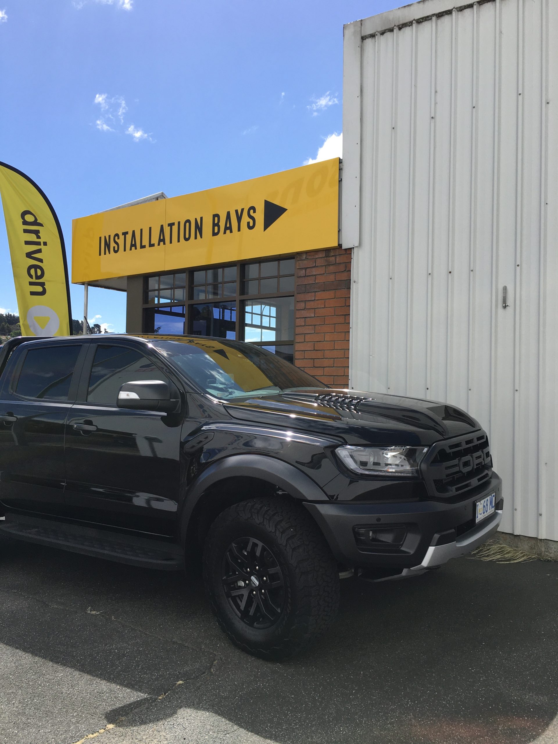 front parking sensors installed on ford ranger raptor