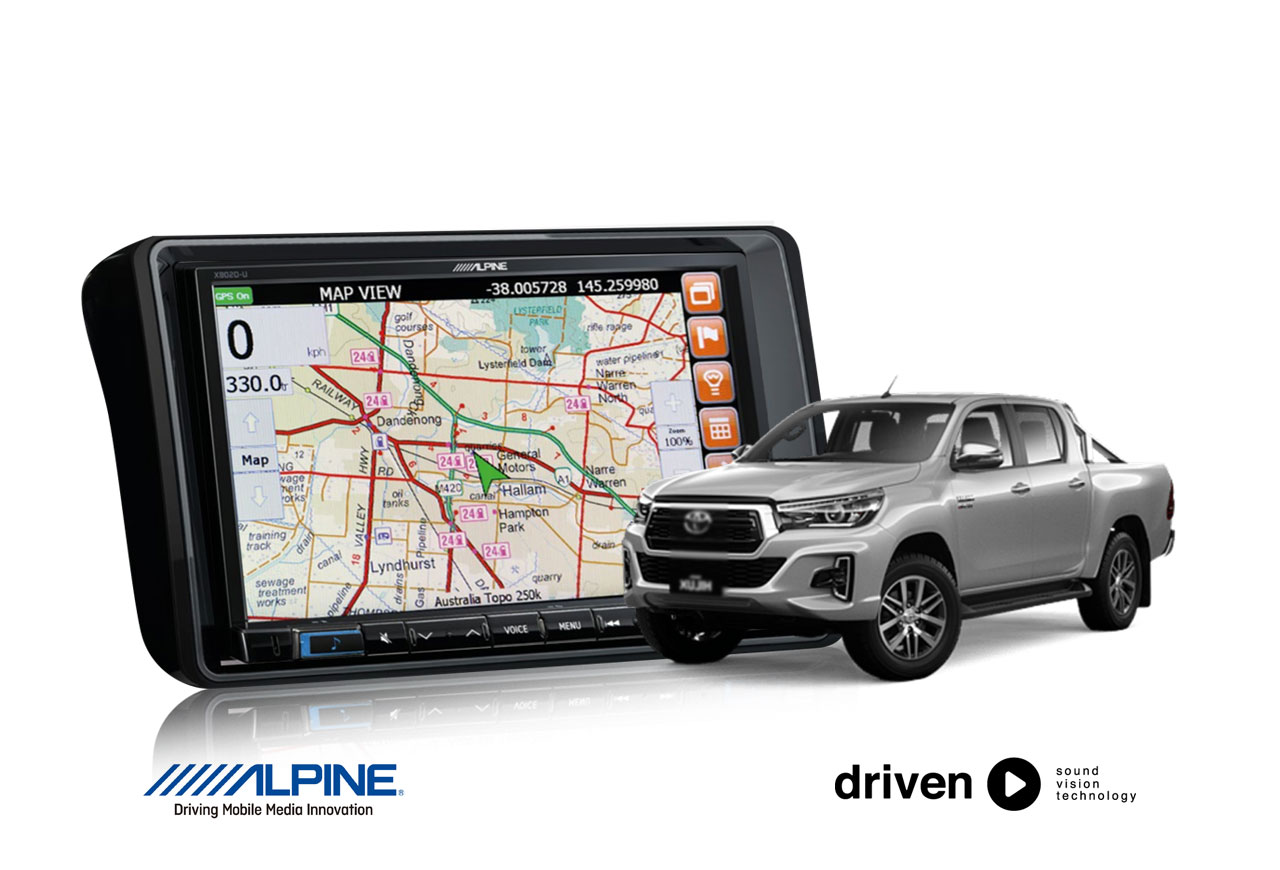Alpine HILUX15X802D 8" HEMA Navigation suits Hilux 2015 Current