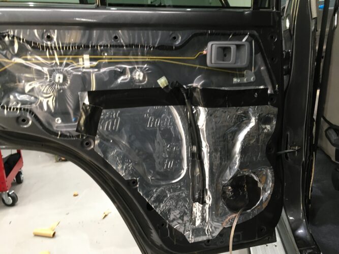 79 series rear door deadening