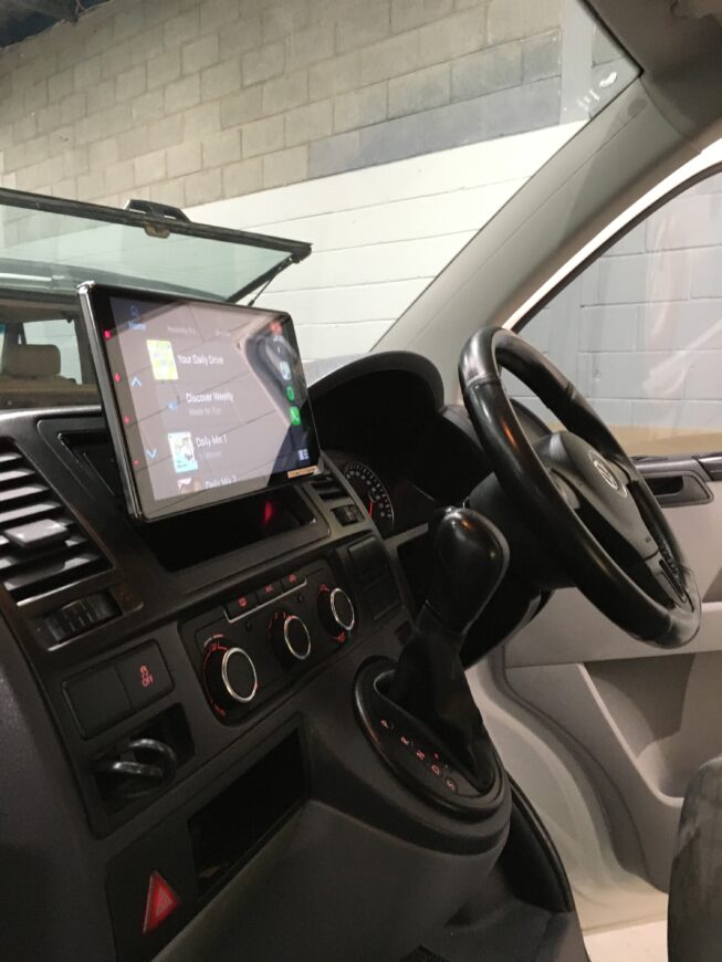 vw transporter CarPlay upgrade dmh-zf9350