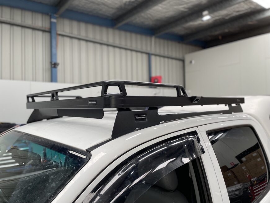 Front Runner Slimline rack with expedition bars to front